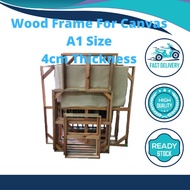 Wood Frame for Canvas [A1 size] 4cm Thickness Oil/Acrylic Painting