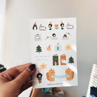 轉印貼紙 / 節日祝福 ( 一份2張 )