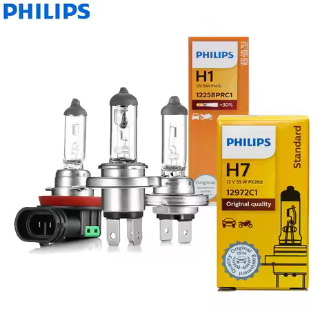 Philips H4 H7 H11 Vision Original Auto Lamp H1 H3 H8 H9 Standard Headlight 9005 9006 HB3 HB4 Fog Lam