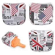 Golf Putter Cover Magnetic Mallet Odyssey 2 Ball Tailor Made Spider Putter Head Cover British Flag (UK)
