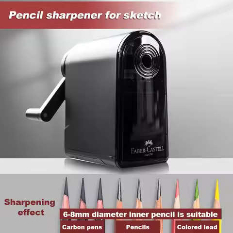 1pc Faber Castell Artists Long Point Pencil Sharpener Manual Adjustable Point for Art Charcoal Penci