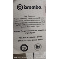 Disc Brake Brembo Land Cruiser FZJ80 HDJ80 HZJ80 Series 80 Original