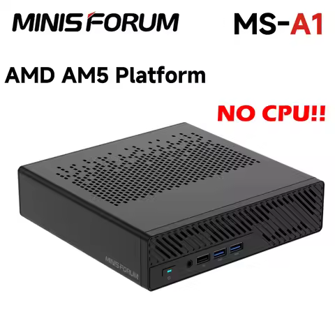 MINISFORUM MS-A1 AMD AM5 Socket Mini PC No CPU/RAM/SSD/OS 8K Tri-Display USB4 OCulink DIY Assemble D