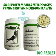 BREEDING VITA BURUNG 100Tab Vitamin Merpati Obat Kawin Import Thailand