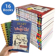 พร้อมส่ง หนังสือการ์ตูน หนังสือเด็กภาษาอังกฤษ Comic Books Diary of A Wimpy Kid Set 16 Books หนังสือ Story Series English Childrens Book Novels Story Book for 8-12 Years Old หนังสือนิทานภาษาอังกฤษสำหรับเด็ก (NO BOX))