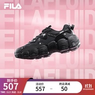 FILA 斐乐女鞋猫爪鞋3代老爹鞋休闲运动鞋缓震厚底慢跑鞋FLUID Ⅲ 黑-BK 36