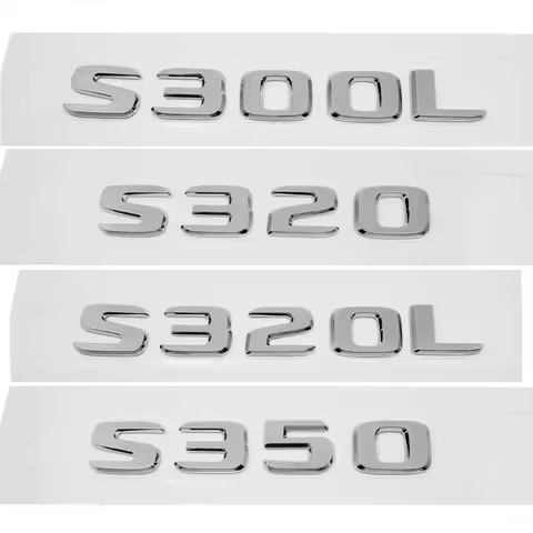 ABS Plastic S300L S320 S320L S350 Trunk Rear Logo Badge Emblem Sticker For Mercedes Benz S Class W12