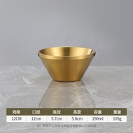304 Stainless Steel Double Layer Korean Bibimbap Bowl Glossy Smoothie Bowl