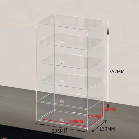 2-5 Layer Acrylic Car Model Display Case for Lego Speed Racing Series Transparent Display Box Scene 