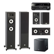 Yamaha RX-V385 + JBL Stage A180 5.1 channel speaker (A120/SW050)