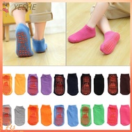 YESHE 1 Pair Foot Massage Trampoline Socks Comfortable Wear Cotton Skid Floor Socks Kids Adults Anti-Slip Sock