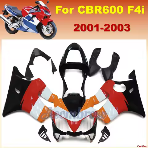 Moto fairing kit For CBR600F4i 2001 2002 2003 Chinese Factory OEM Cheap ABS Fairings Orange red blac