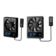 Smart Cooling Fan for Reptile Tank with LED Display Strong Wind Ventilation Fan Low Noise Cooling Fa