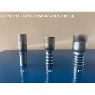 GI Galvanized King Combination KC Nipple [1/2" TO 1"]