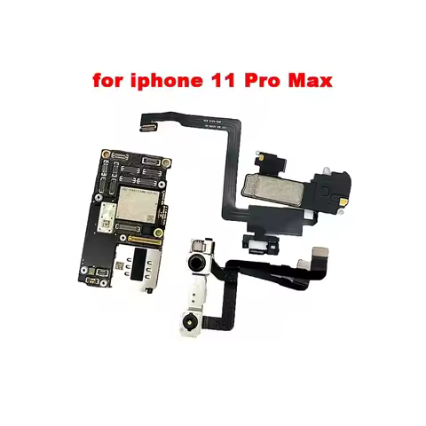 In stock Original Unlocked for iPhone 11 Pro Max Mainboard with Face ID 64GB 128GB 256GB Good Condit