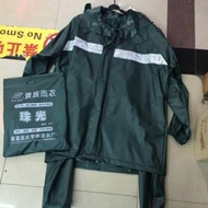 HIGH QUALITY RAIN COAT DARK GREEN KAPOTE FS