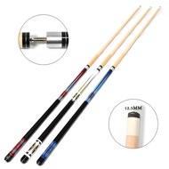 Black 8 Large Head Billiard Cue, 2-Piece Split Pool Cue for Black Eight & Nine Ball
