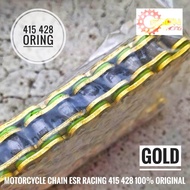 ESR CHAIN RANTAI 415 428 ORING / NO ORING 132L 100% ORIGINAL ESR MOTOR YAMAHA Y15 Y16 RS RSX LC135 Y125 EX5 RXZ