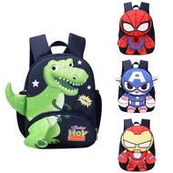Children's Cute Cartoon Cartoon Dinosaur Spiderman School Bag Backpack for Kids Waterproof