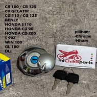 CB100 CB125 Gelatik K2 K3 Pnp s90z GL Win Benly S110 CD90 CD200 Black Chrome CB 100 125 Tank Cover C