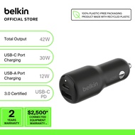 Belkin CCB005qcBK BoostCharge Dual Car Charger 42W