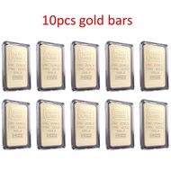 new Fake Bar Simulation Gold Plated Credit Bullion Bar 1 OZ Gold Plated Ingot Sussi Gold Plated Bull