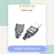 USB MALE SOCKET 4 pin cable MALE SOCKET connector