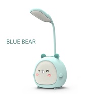 《 𝟯 𝗟𝗜𝗚𝗛𝗧𝗜𝗡𝗚 𝗠𝗢𝗗𝗘𝗦 》Cute Cartoon LED Desk Lamp USB Rechargeable Study Book Reading Mini Table Night 