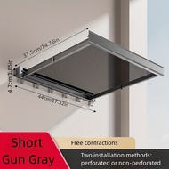 1pc Invisible Folding Balcony Net Cloth Drying Rack Aluminum Space-Saving Retractable Laundry Rack N