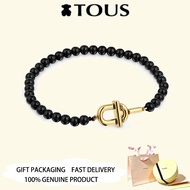 TOUS  Gold Plated onyx TOUS MANIFESTO Bracelet Valentine's Day Anniversary Jewelry