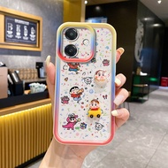 เคส OPPO A3X A3 สำหรับ OPPO A3X A3【ลายการ์ตูนสามมิติตกแต่งฝาครอบเคสโทรศัพท์】