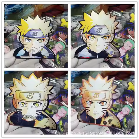 Anime Naruto 3D Gradient Illusion Sticker Uchiha Obito Itachi Naruto Decorative Sticker Card