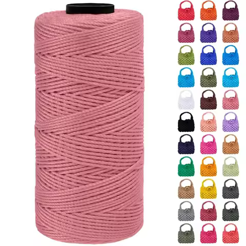 1.5mm 200m Colored Polypropylene Yarn Cord Crochet Yarn Art Cord Yarn Knitting Cord Crafts DTY for C