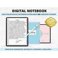 *(SW)* DIGITAL NOTEBOOK with Stickers:Lined Journal Diary Notes Taking Lecture Booklet for Samsung N
