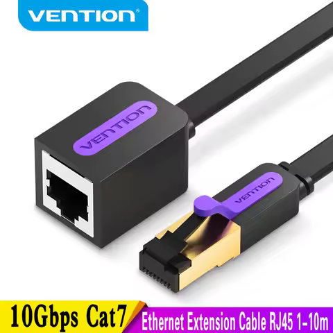 Vention Cat7 Ethernet Extension Cable RJ45 Cat7/Cat6 Male to Female Rj45 Ethernet Extender Adapter f