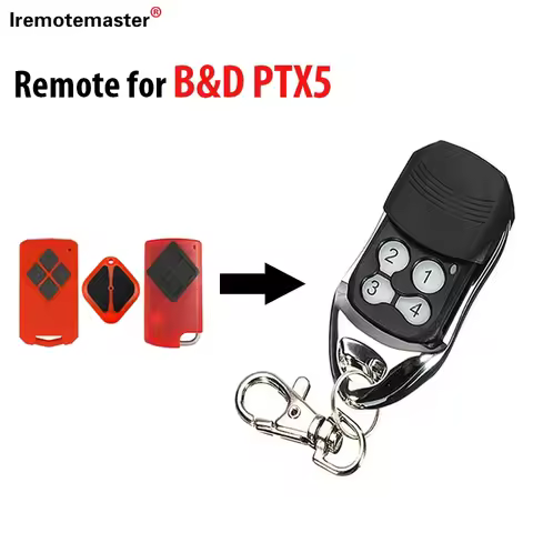 For B&D PTX5 PTX-5 BND Tritran Tri Tran Garage Door BND TB5 BD4 BD2 Remote Control 433.92MHz Rolling