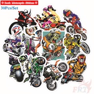 ❉ Motorcycle Stickers ❉ 30Pcs/Set DIY Waterproof Decals Doodle Stickers