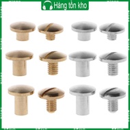 WIN 10Pairs Chicago Screw Post Leather Screw Nail Rivet Button Solid Belt Tack Screw