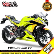 Decal Ninja 250 Fi Full Body Stiker Ninja 250 Fi Full Body Striping Ninja 250 Fi Variasi Red Bull