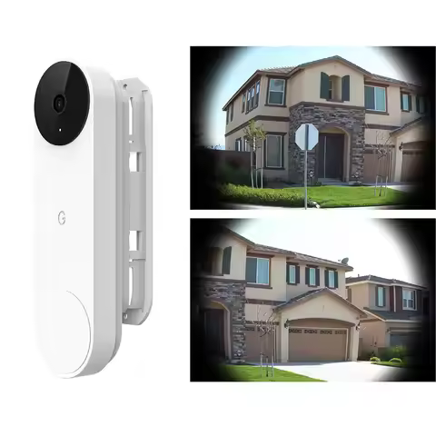 Smart Video Doorbell Bracket Wall Mounted ABS Doorbell Accessory for Google Nest