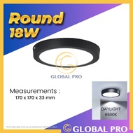 18W/24W/36W BLACK LED Surface Downlight Round Square Surface Mounted Downlight Ceiling Down Light