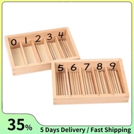 Montessor Montelon Math Toys Set Materials Educational Wooden Spindle Box Early Learning Training To