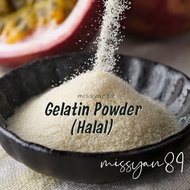 Halal Gelatine Powder 明胶粉 吉利丁粉 Serbuk Gelatin Bovine Gelatine 牛骨提取 200 bloom Jelly Pudding Powder Pa