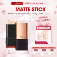 MATTE STICK FOUNDATION Tone Lifting Concealer – ASUKA FOUNDATION 2-Headed Foundation Moisturizing & 