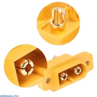 zebeaacc 5Pieces XT60E1-M Mountable XT60 Male Plug Aircraft Power  Plug Fixed Version Male XT60E1-M 