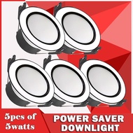 5watts Pin Lights led for ceiling Downlight tri color Recessed Panel Ceiling Light 220V Commercial L