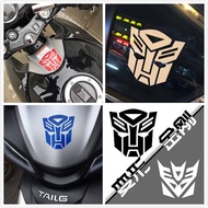 Transformer Bumper Stickers Motorbike Fuel Tank Cap Reflective Sticker Car Body Scratch Decorative Sticker Warning Stickers Car Tail Sticker Motorcycle fashion sticker cool