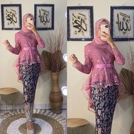 Kebaya / Kebaya brukat modern  Setelan Kebaya Modern Hijab Remaja Style Modis Cantik brukat AURORA\k