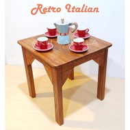 Meranti Wood Coffee Table, Coffee Table, Multipurpose Cafe Table - [CAFE] gjah