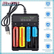 SUQI 18650 Battery Charger Short Circuit Protection Universal USB Smart Charging